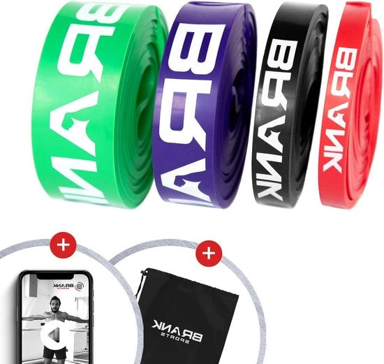 Banda di resistenza elastica per allenamento di forza e fitness - elastico sportivo da singolo pezzo o in confezione - allenamento domestico e crossfit - marchio francese.