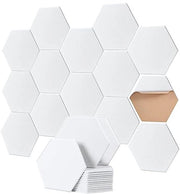 Pannelli di assorbimento acustico autoforifici per parete e soffitto - 12 pezzi - 30 x 30 x 0,9 cm - Migliora l'acustica in soggiorno, studio, ufficio e KTV
