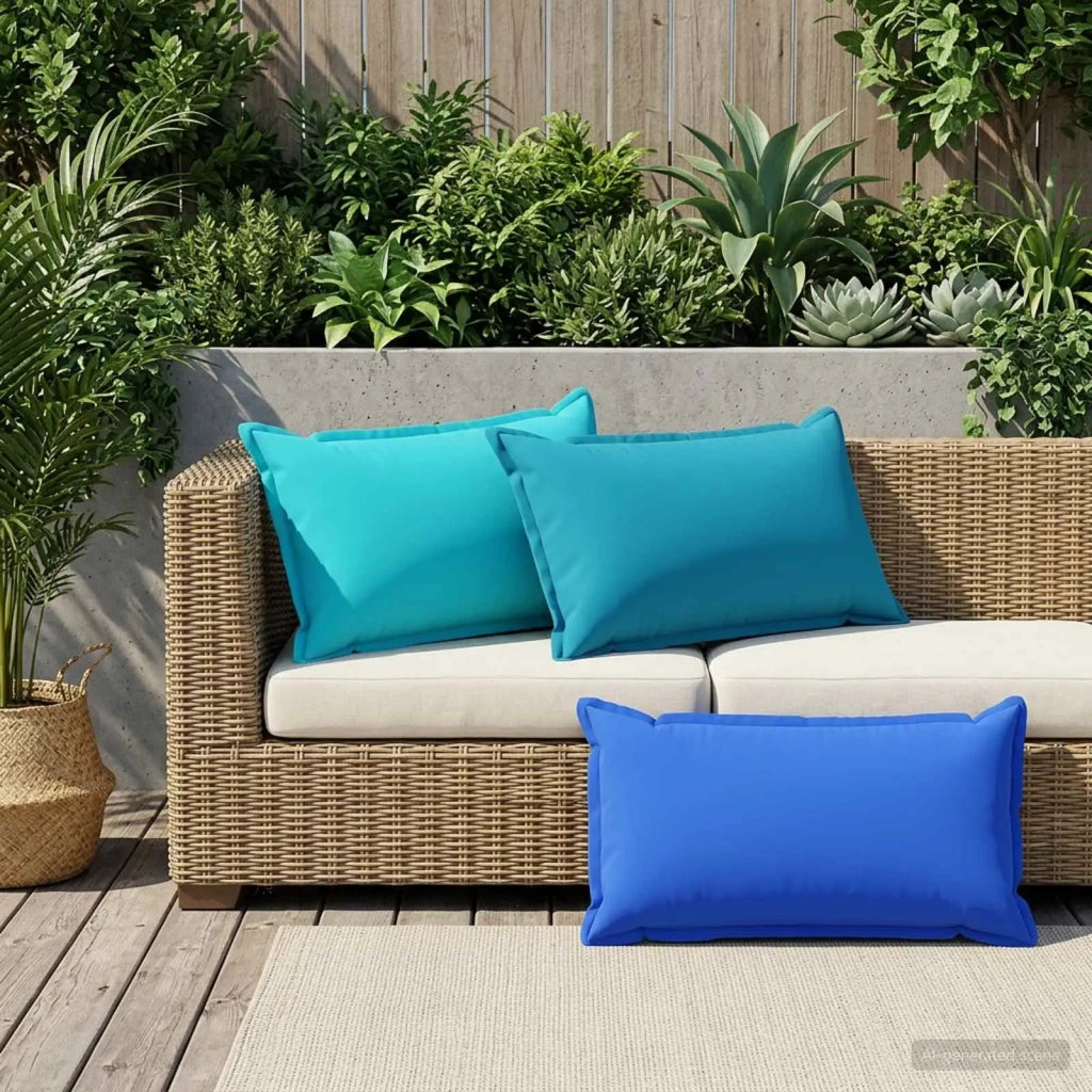 Federa 6 pcs HOUTEN Blu Reale 40 x 80 cm Poliestere 918284