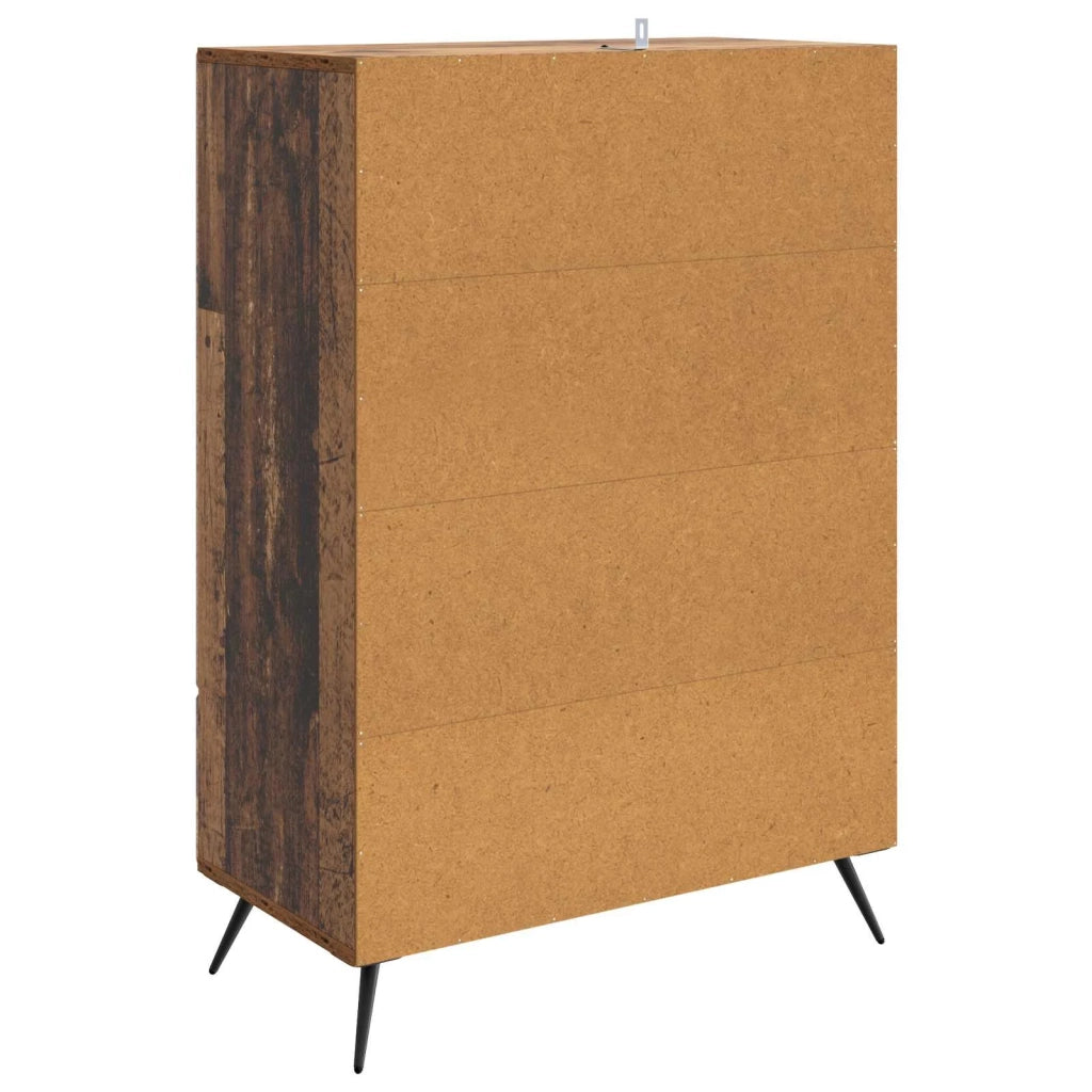 Credenza | Madia | Buffet da pranzo | Armadio da pranzo Legno antico 66 x 34,5 x 95 cm Legno ingegnerizzato