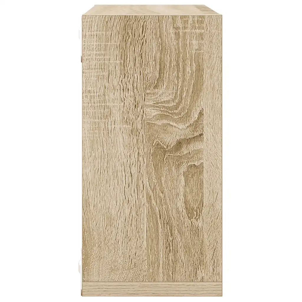 Mensole Parete a Cubo 6 pz Rovere Sonoma 30x15x30 cm cod mxl 58729