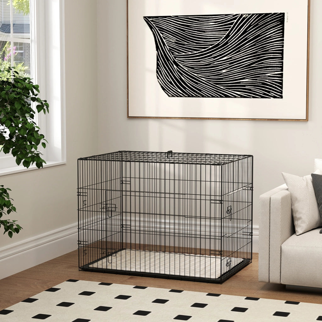 Casetta Trasporto Cane Pieghevole ¨C Zephmum ¨C Nero 90x57.5x62
