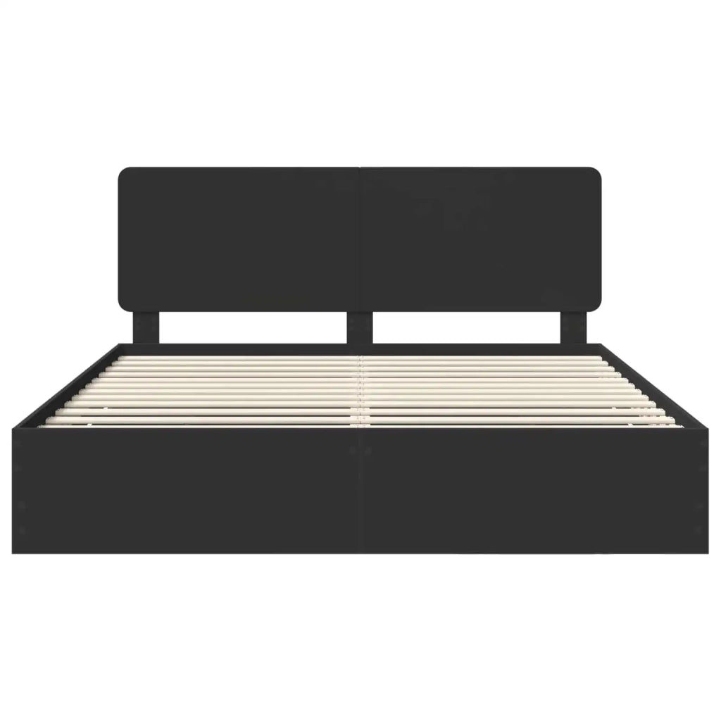 Struttura del letto Nero 180 x 200 cm Legno Ingegnerizzato 3412568