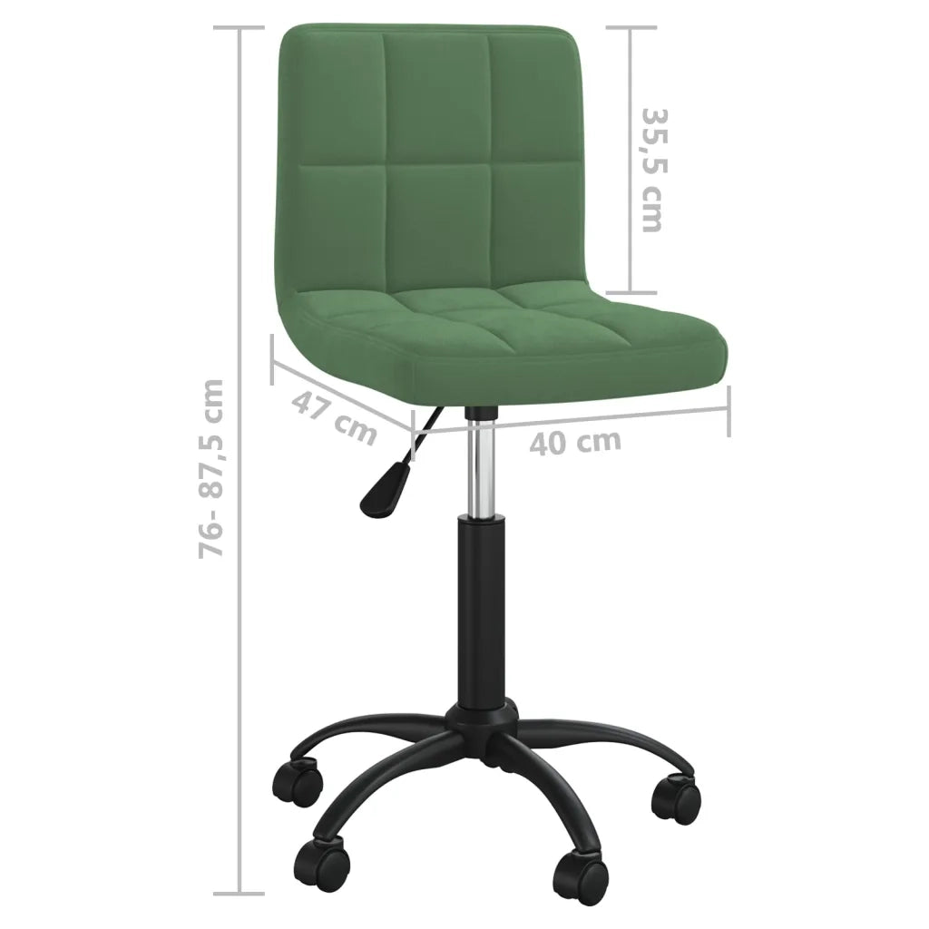 Sedia da Pranzo Girevole Verde Scuro in Velluto cod mxl 18082