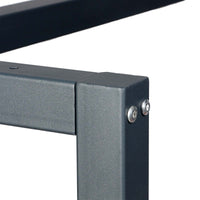 Telaio per banco da lavoro in acciaio antracite-rosso, gambe per banco da lavoro, telaio per tavolo 125 x 57 x 81 cm