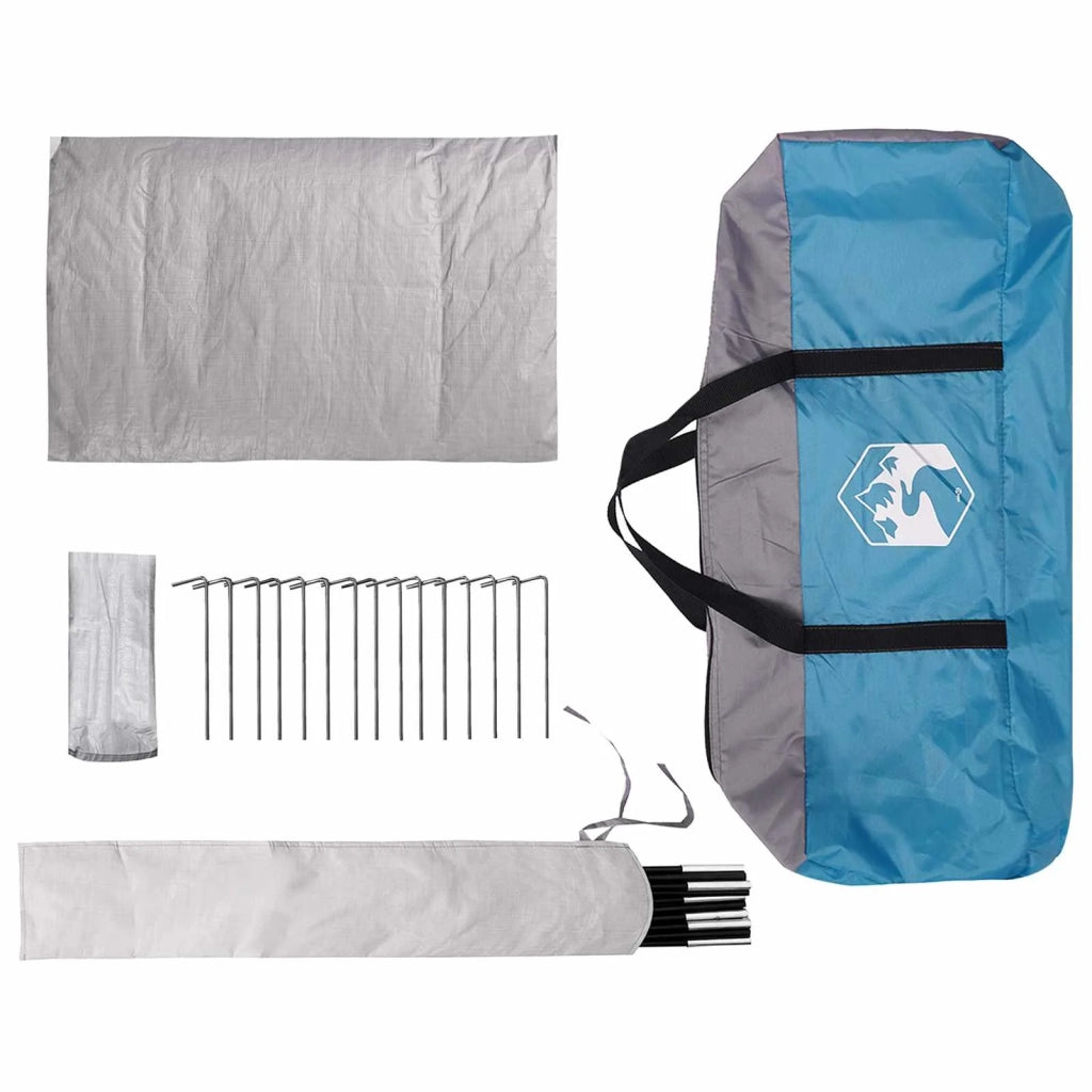 Tenda Capanna con tetto Blu 400 x 210 x 180 cm Poliestere 42028516