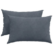Cuscini da Divano 2 pz | Cuscini per sedie Grigio scuro 60 x 40 cm