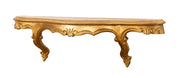 Biscottini MENSOLA A MURO IN LEGNO FINITURA FOGLIA ORO ANTICATO L47XPR13XH14 cm Made in Italy