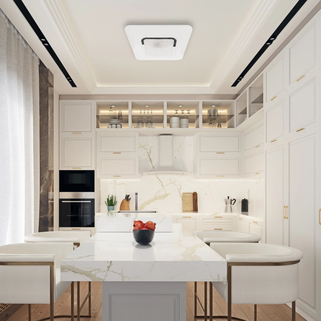 Plafoniera LED quadrata 54cm 65W dimmerabile Sparky Milagro