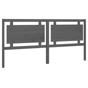 Testiera | Testata per Letto Grigia 205,5x4x100 cm Legno Massello di Pino