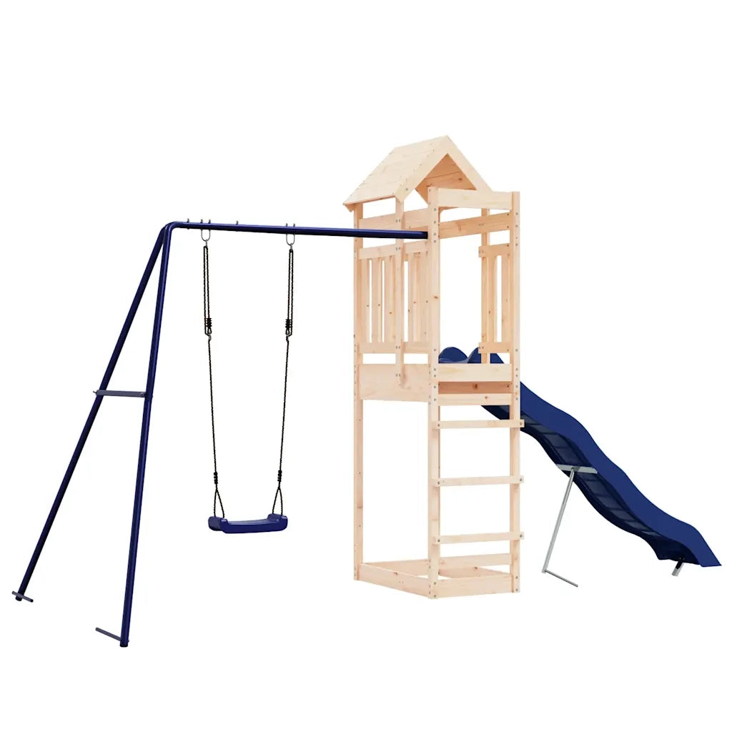 Set da Gioco da Esterno in Legno Massello di Pino CFW7617805