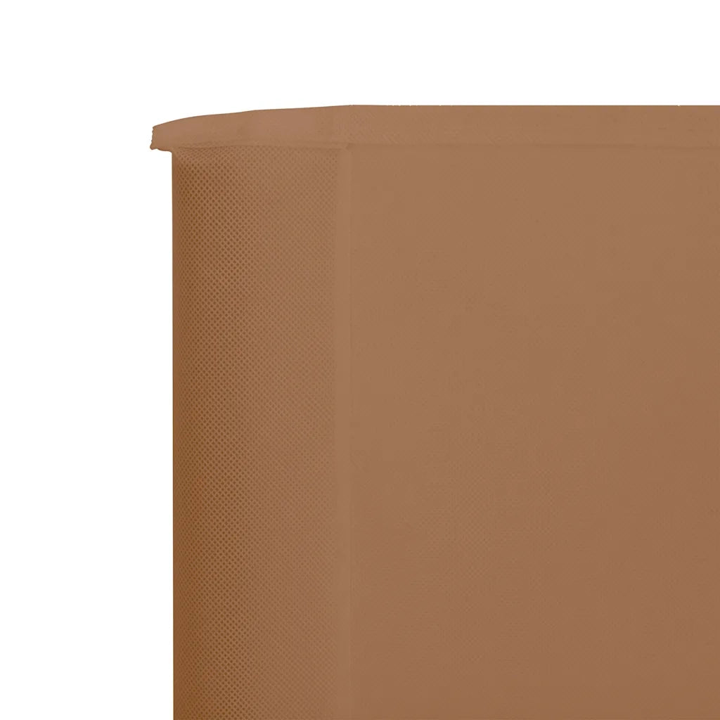 Paravento a 3 Pannelli in Tessuto 400x80 cm Grigio Talpa 47143