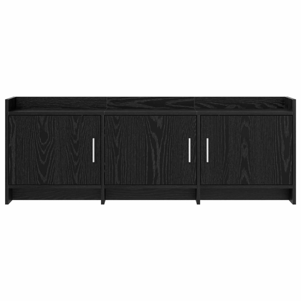 Mobile TV 130 x 33 x 47 cm Rovere Nero Legno ingegnerizzato 8011196