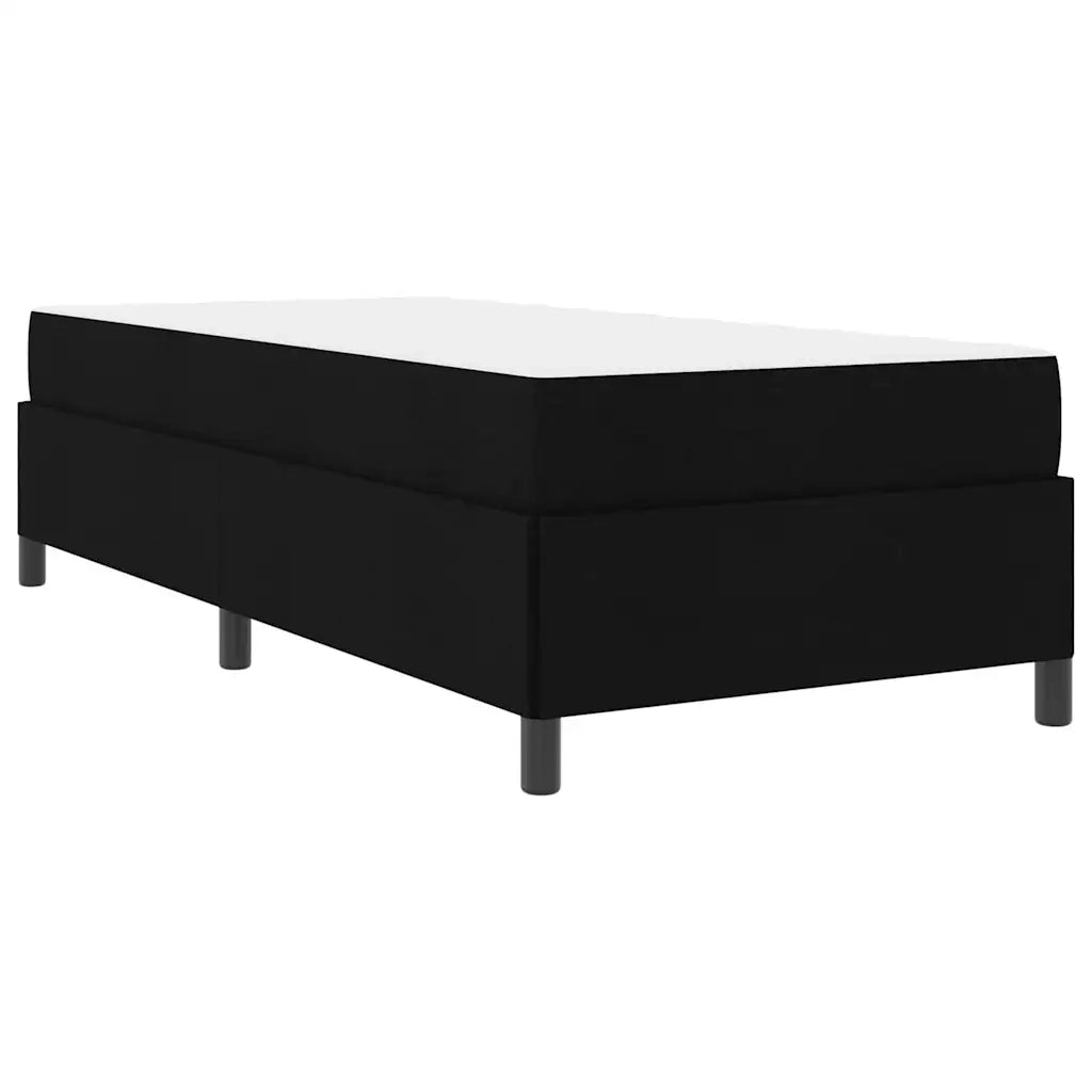 vidaXL Letto a molle Nero e Nero 90 x 190 cm