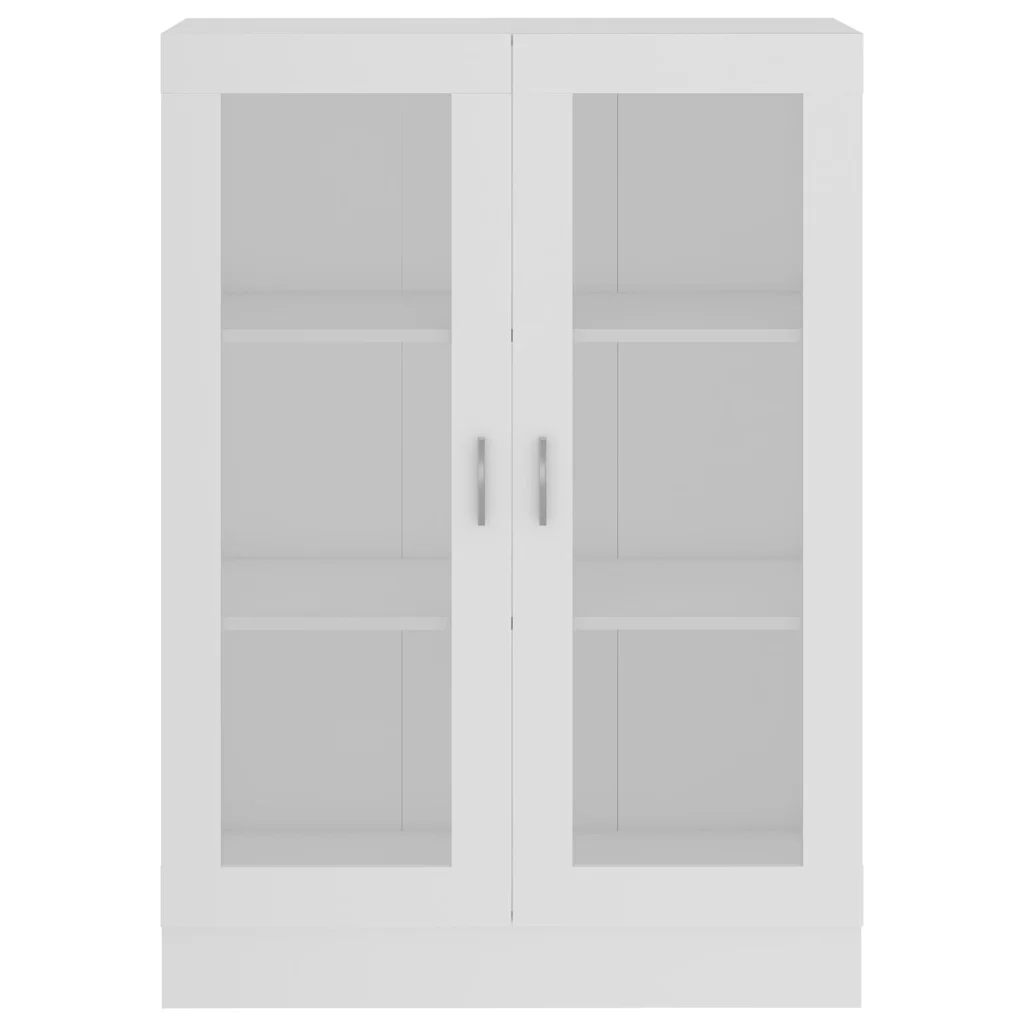 Armadietto con Vetrina Bianco 82,5x30,5x115cm Legno Multistrato CFW2090933