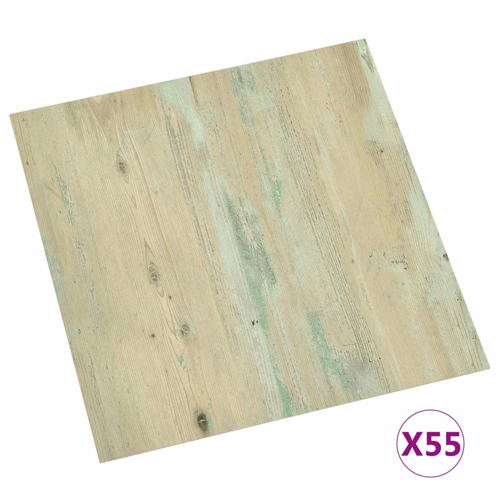 Tavole per Pavimenti 5,11 m2 55 pz PVC Bianco e Marrone Chiaro CFW9055612