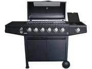 1pz barbecue a gas gpl 6 bruciatori + 1 fornello - cm.137,5x55,5x110h. cod:ferx.fer447973