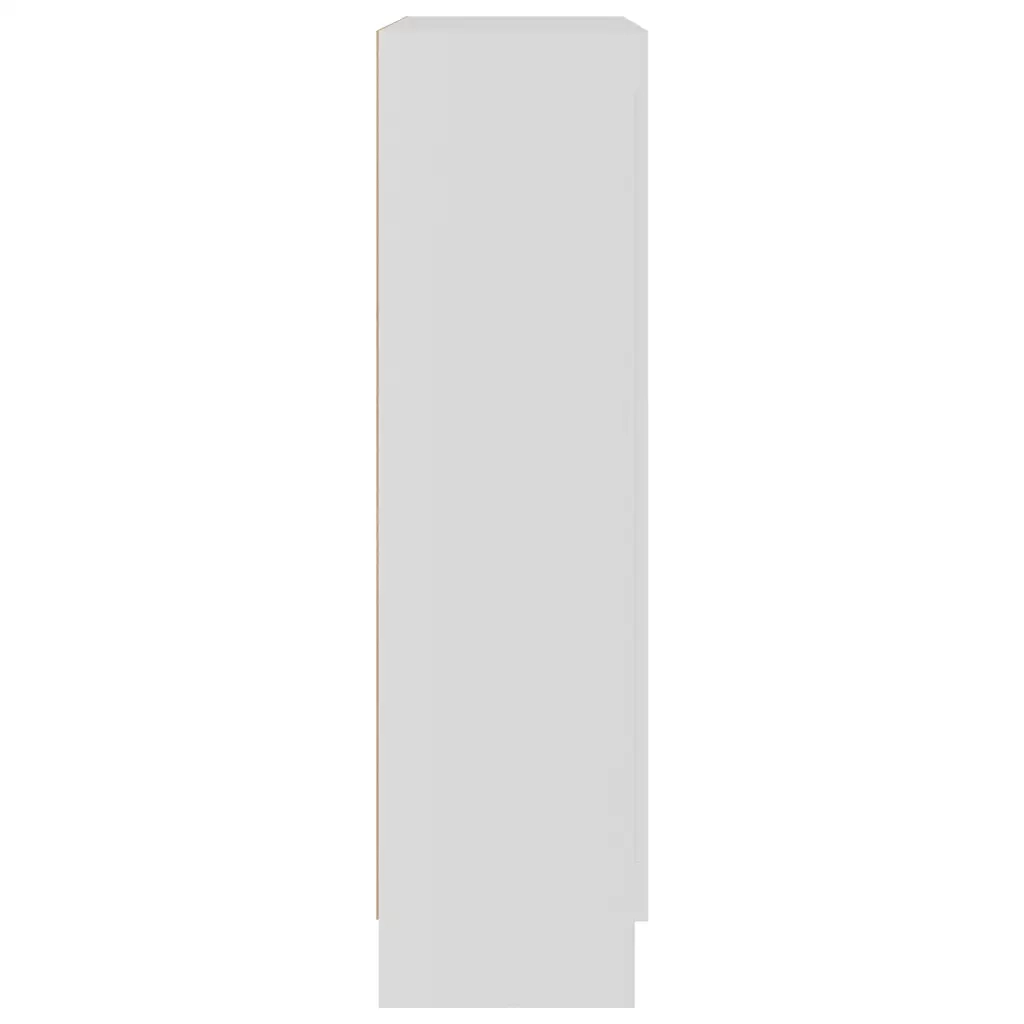Armadietto con Vetrina Bianco 82,5x30,5x115cm Legno Multistrato CFW2090933