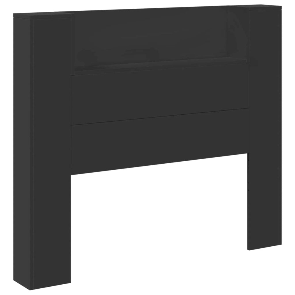 Testiera Letto Nero Legno ingegnerizzato