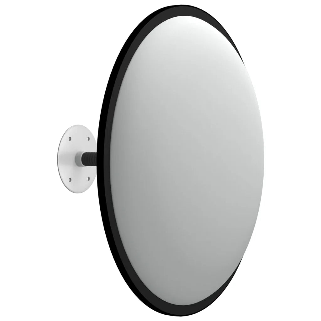 Specchio convesso per interni nero Ø40 cm in acrilico 153078