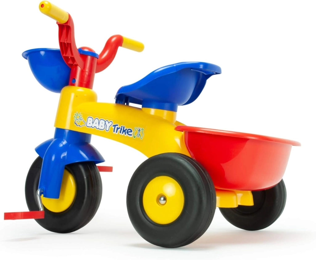 EIC INJUSA - Triciclo Bambini Trico Max Primi Passi, per Bambini da 1 a 3 Anni, con Pedali, Cestino Anteriore e Posterio