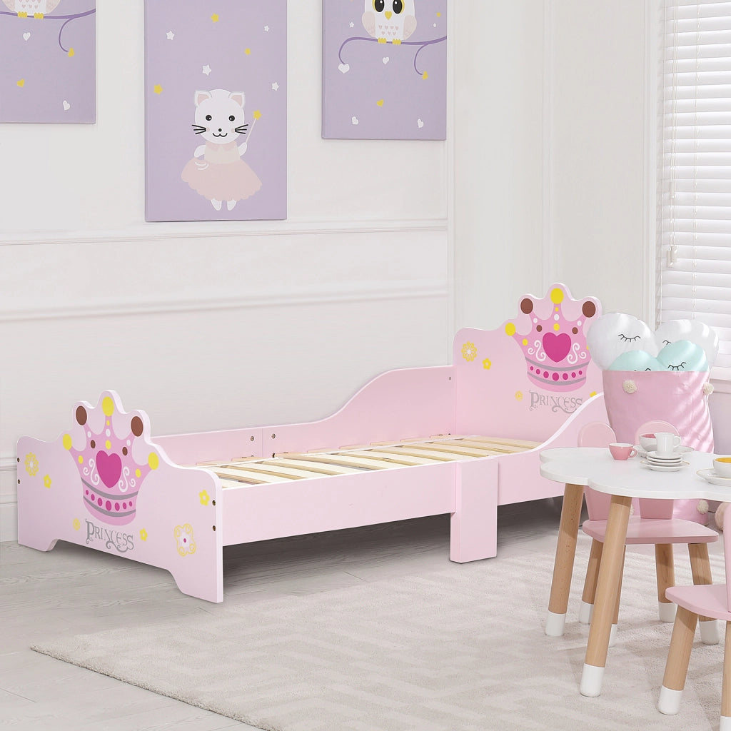 Letto singolo con contenitore ¨C zephmum ¨C rosa 140x70x30 cm