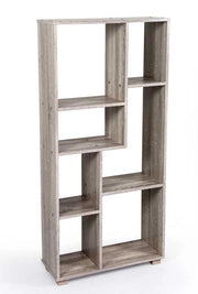 ERMES LIBRERIA IN LEGNO CON 7 VANI 60 X 24 X 127 CM COLORE OLMO