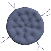 Cuscino Rotondo Blu Marino ? 100x11 cm in Tessuto Oxford