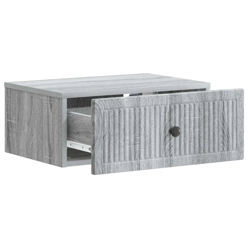 Armadio da Notte con cassetto Grigio Sonoma 49 x 34,5 x 20 cm