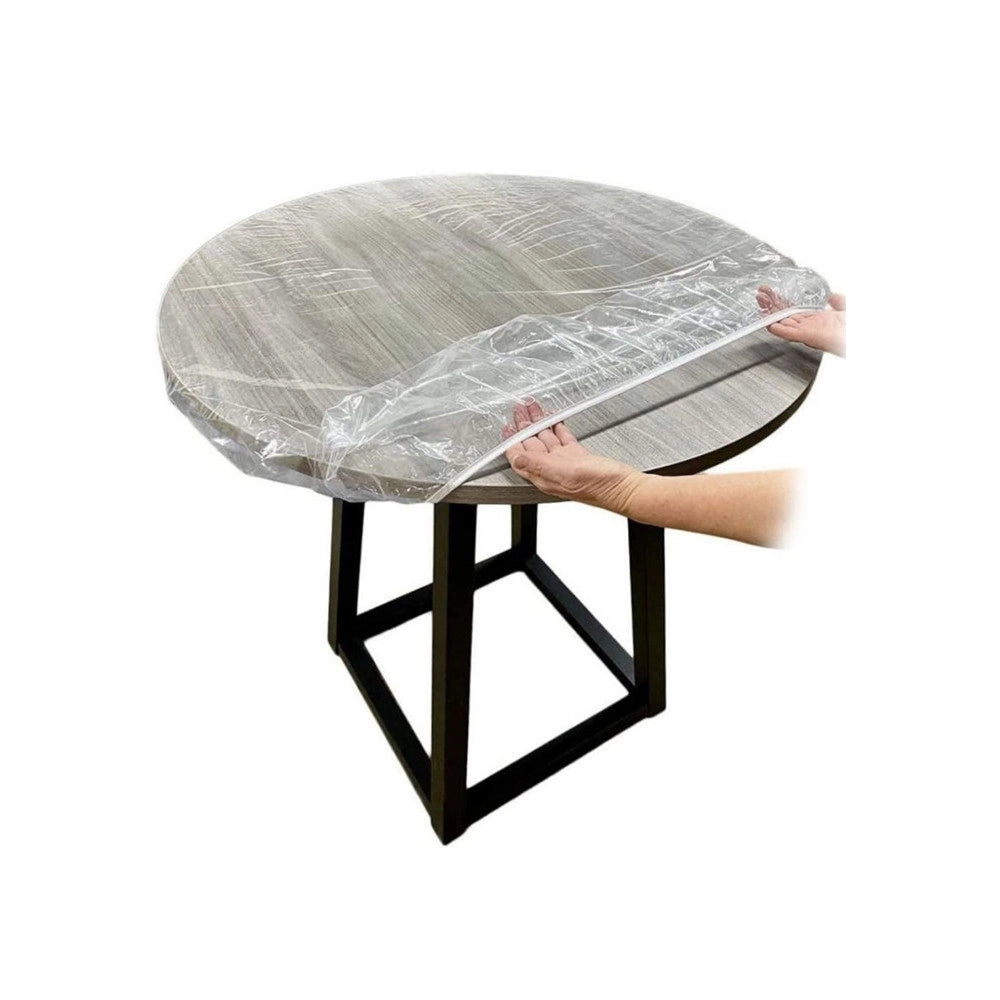 Trade Shop - Kit 10pz Protezione Per Tavola Tovaglia Usa E Getta Trasparente 1,40 X 2,00 Metri -