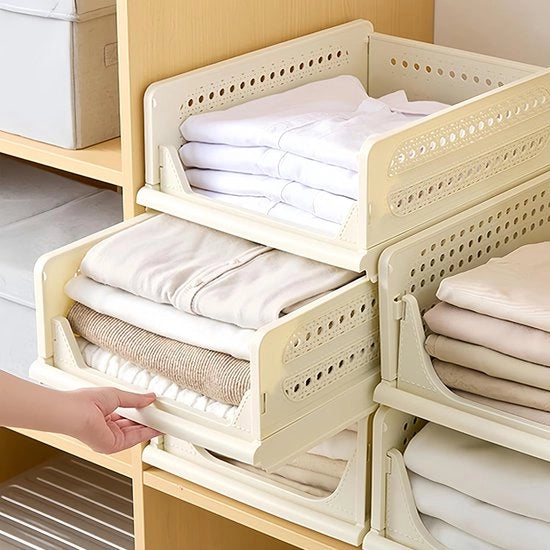 Set di Organizzazione per Armadi Opachi da 3 Cassetti per Intimo, Calze e Magliette