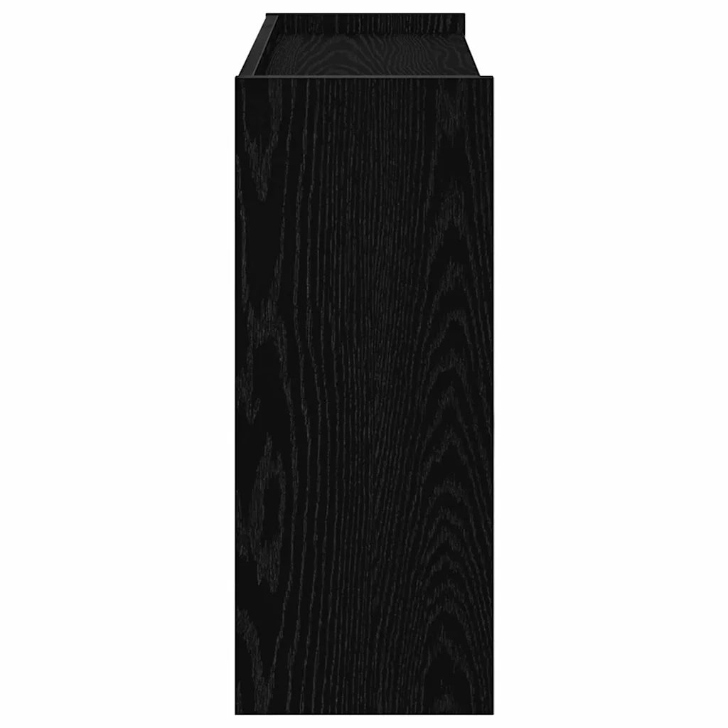 Scarpiera Nera 80x25x62 cm in Legno Multistrato 859915