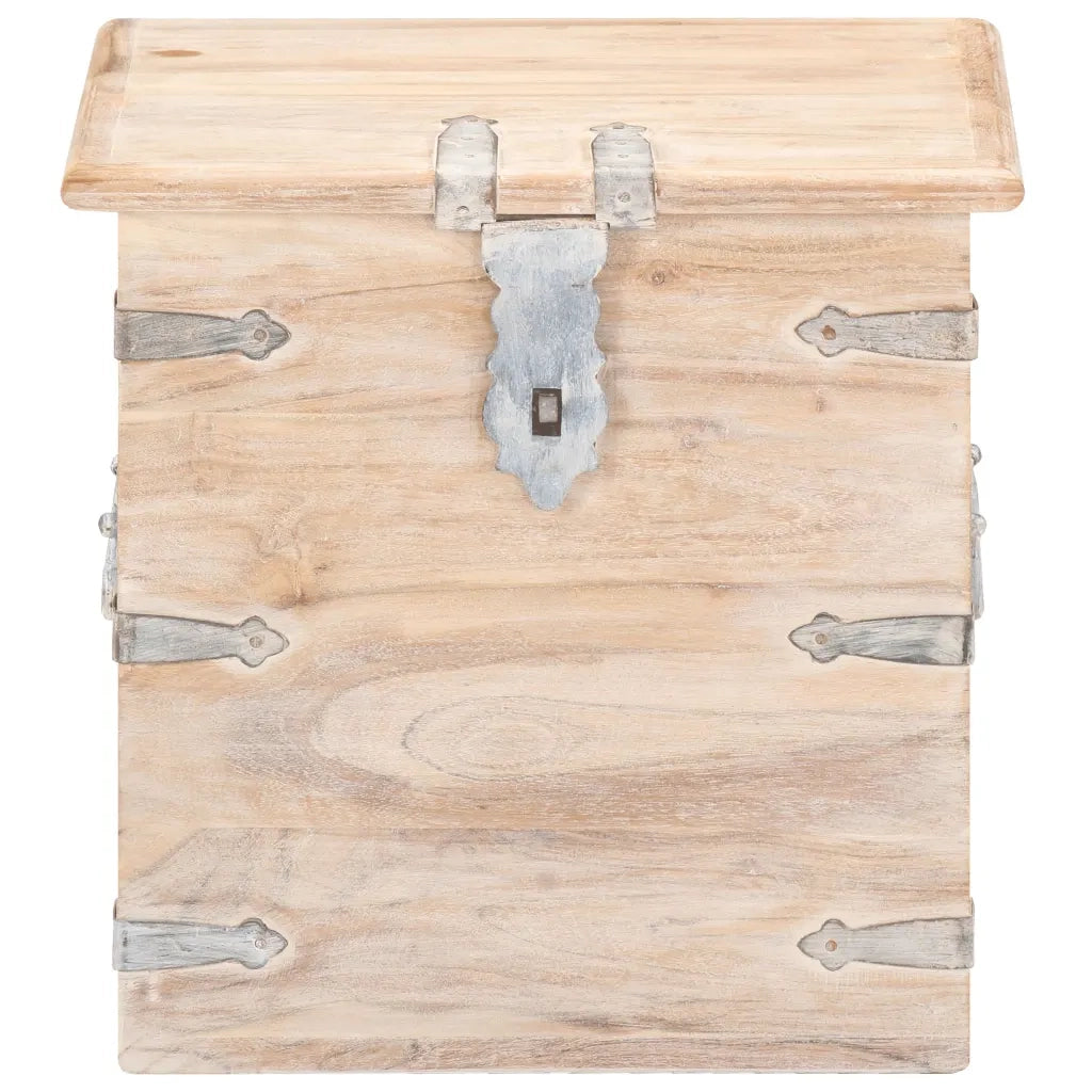 Baule 40x40x40 cm in Legno Massello di Acacia 289646