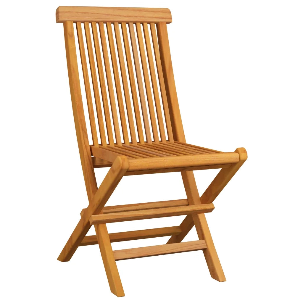 Sedie da Giardino Cuscini Grigi a Quadri 4 pz Massello di Teak 3062582