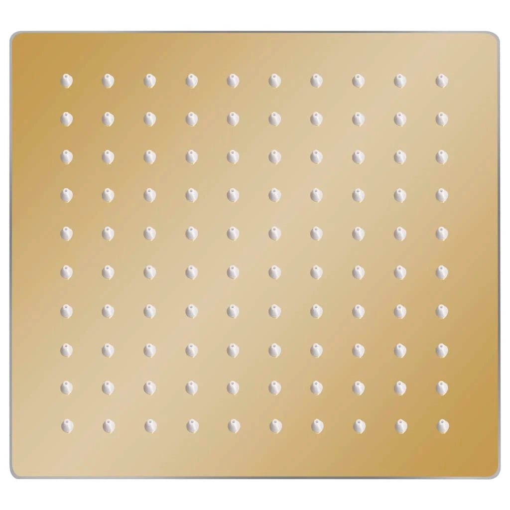 Soffione doccia a pioggia acciaio inox 20x20 cm quadrato oro 02_0002090