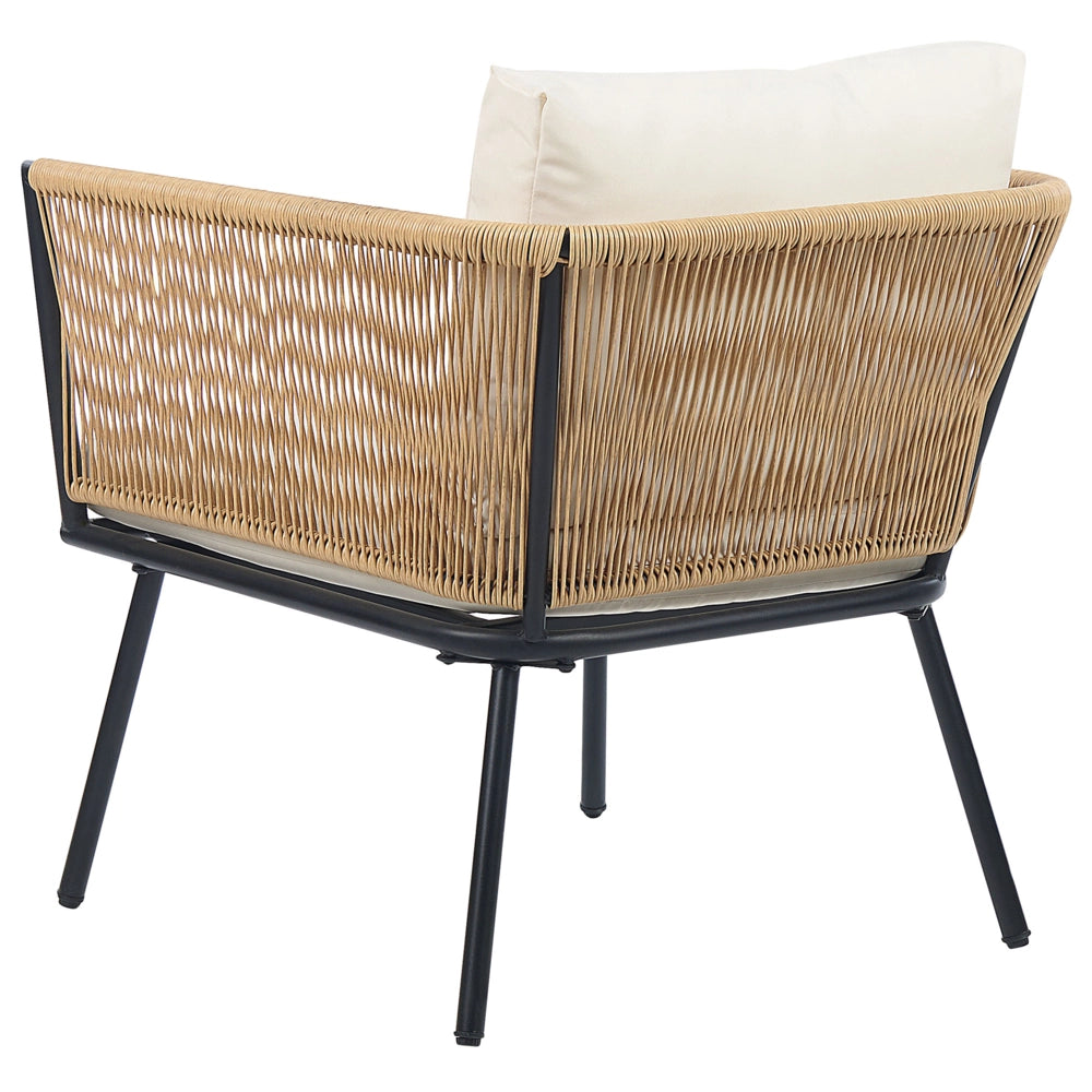 Set di copricuscini per esterni per seduta e schienale beige chiaro UV Resistente stile minimalista