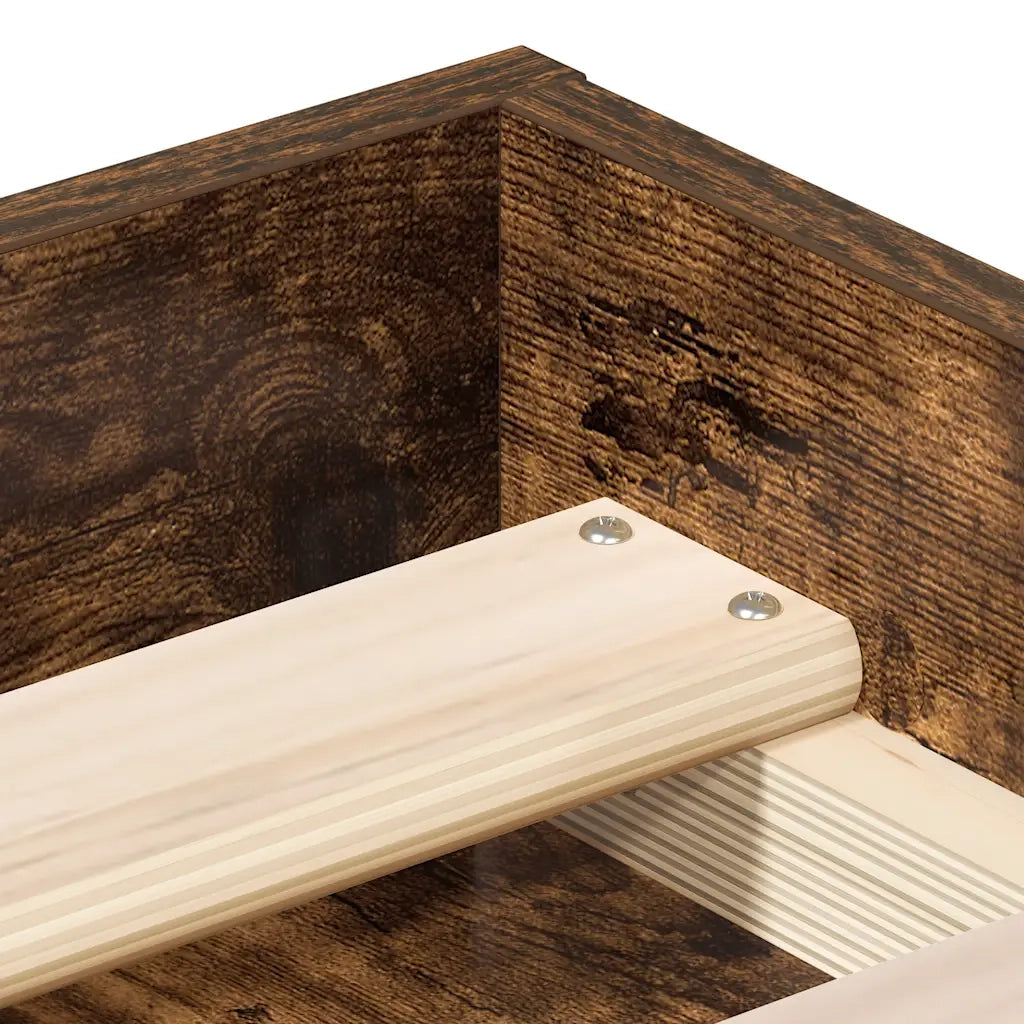 Giroletto-Struttura Letto Rovere Fumo 90x200 cm