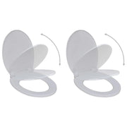 Set di due sedili per WC con meccanismo di chiusura ammortizzata plastica bianca 02_0002955