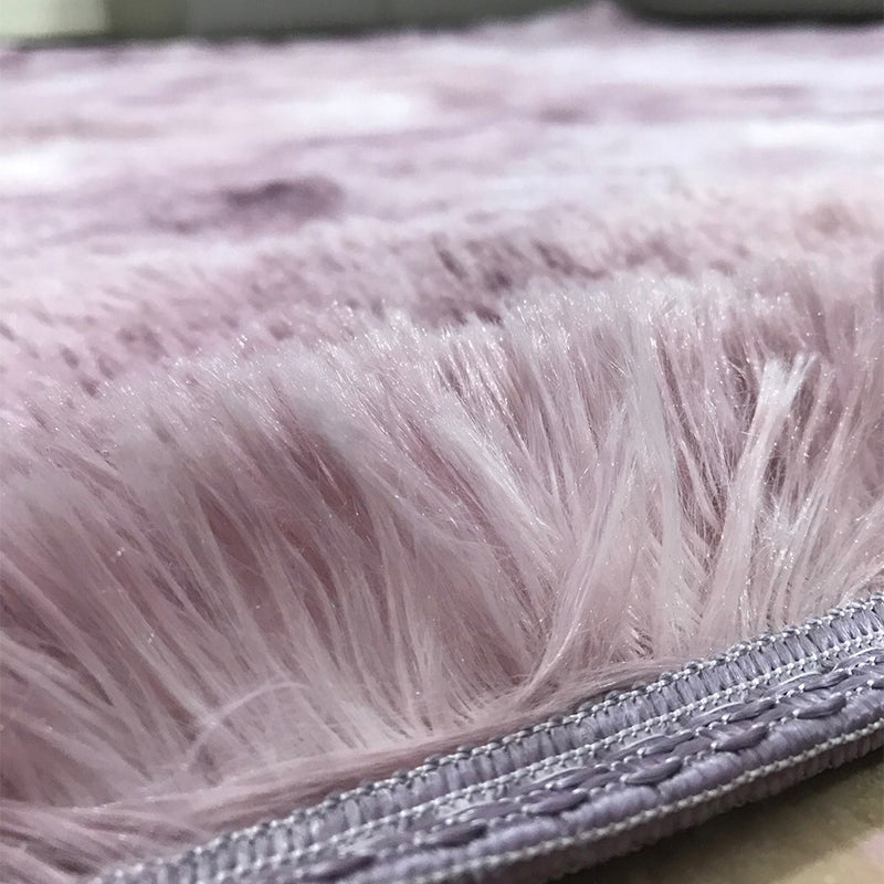 Tappeto rosa in peluche 220x160 cm