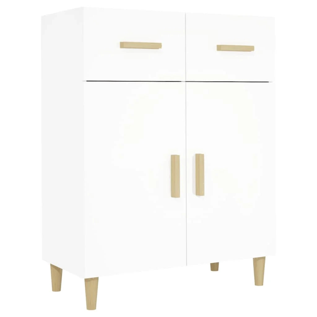 Buffet credenza cassettiera mobiletto mobile contenitore organizer per cucina soggiorno salotto 69,5 x 34 x 89 cm legno ingegnerizzato bianco 02_0030405