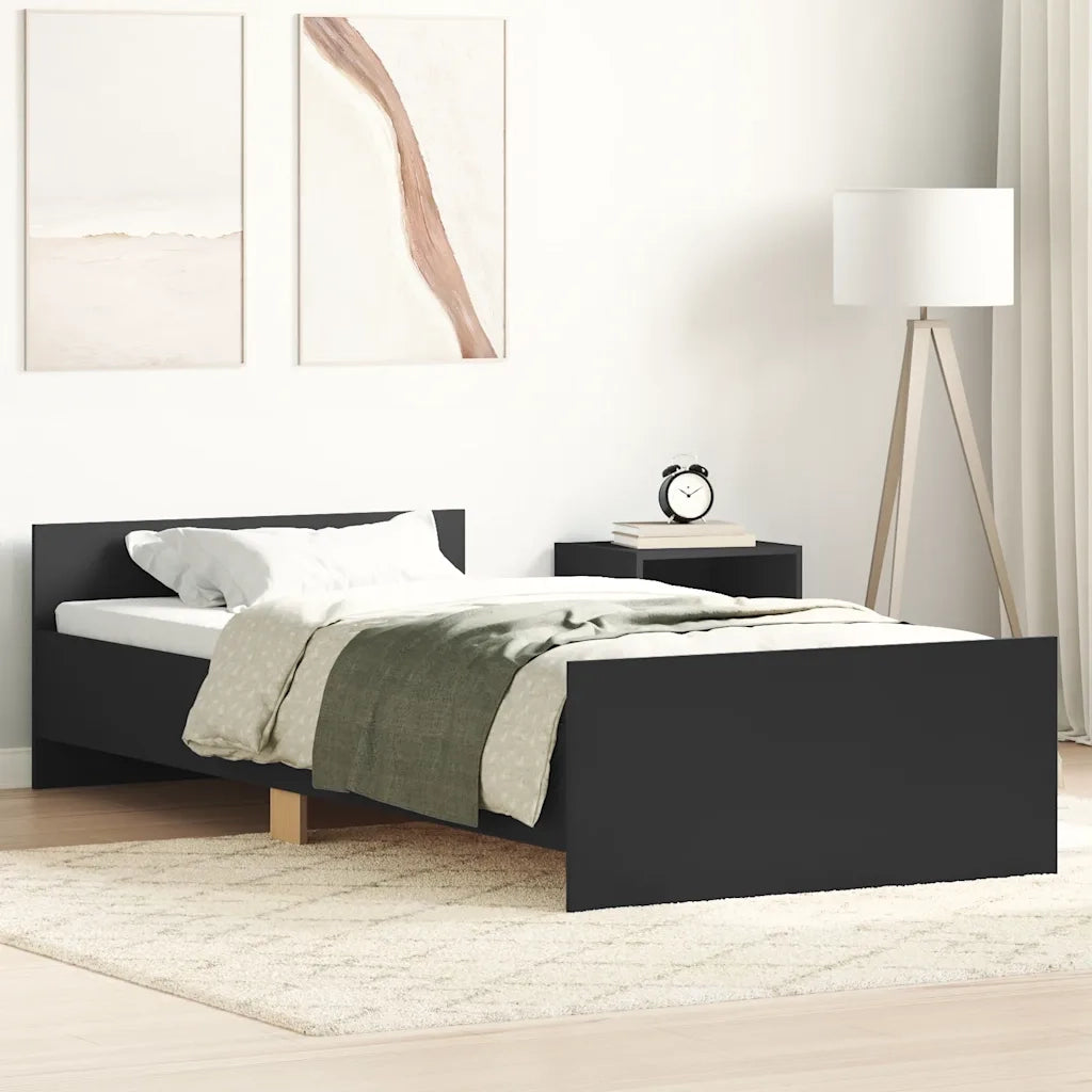 Giroletto Nero 75x190 cm Small Single in Legno Multistratocod mxl 132243