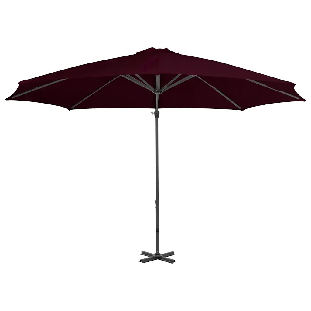 Ombrellone a Sbalzo con Palo in Alluminio 300 cm Rosso 312306
