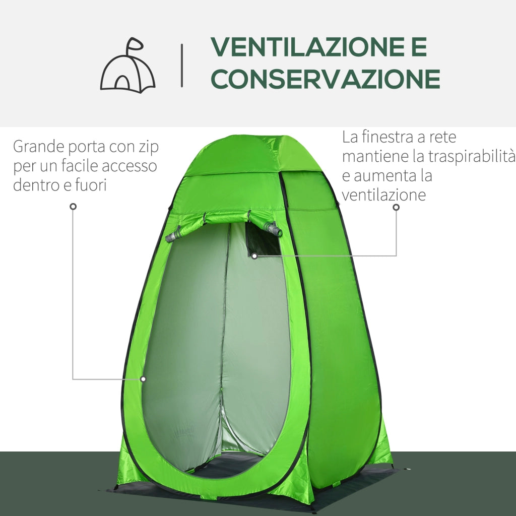 Tenda Doccia Esterna ¨C zephmum ¨C Verde 126x124x189cm