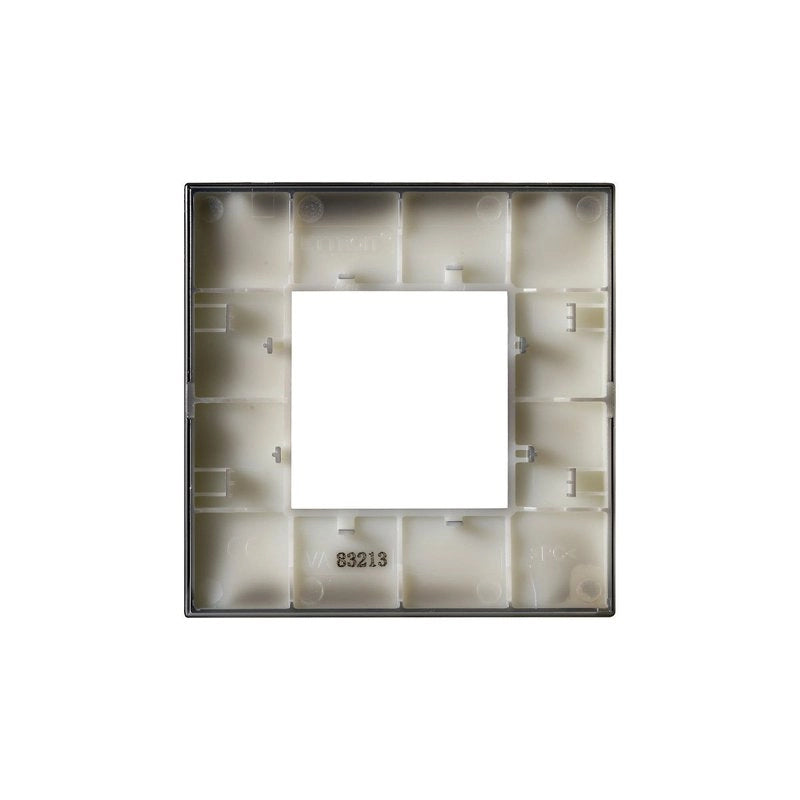 Placca Plastica Serie Venus 2P Colore Cromato Lucido Compatibile Con Vimar Arke