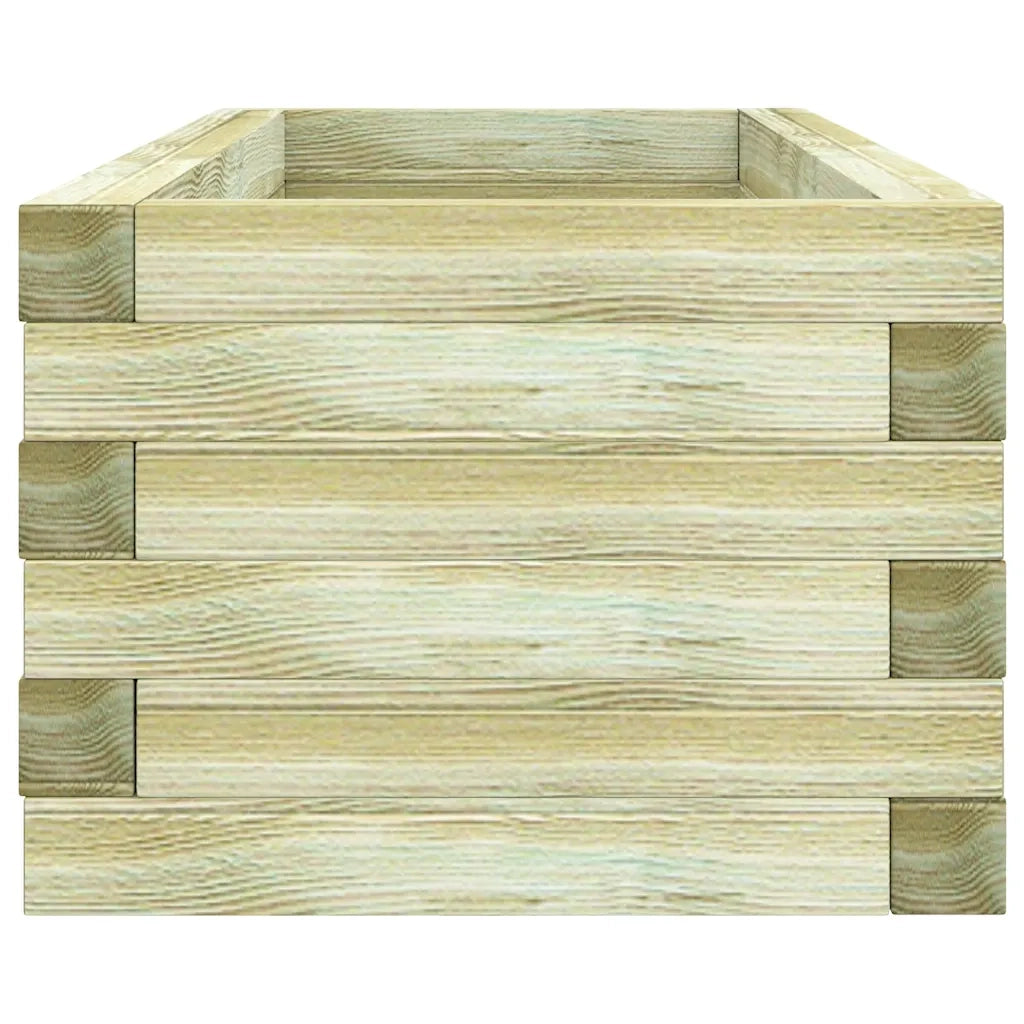 Fioriere | Cassetta per fiori | Letto Rialzato 120x40x30 cm in Legno Rettangolare