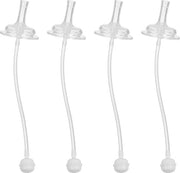 4 Stck Reticoli in Silicone Pesiati - Sostituzione Reticoli per Biberon - Bocca Larga per Biberon (Translucido)