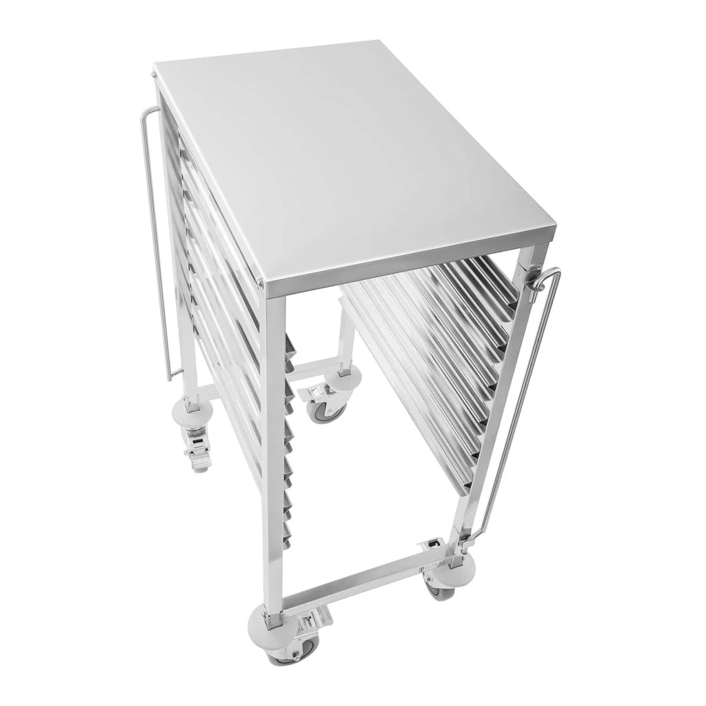 Carrello da trasporto fino a 6 bacinelle GN 1/1 acciaio inox 14_0005059