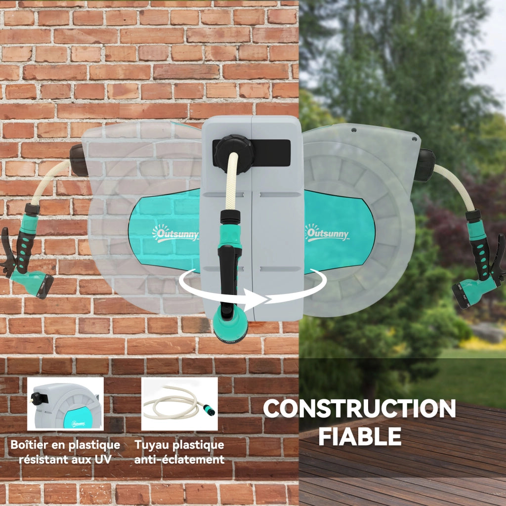 Portatubo per tubo da giardino ¨C zephmum ¨C grigio 55x20x42 cm
