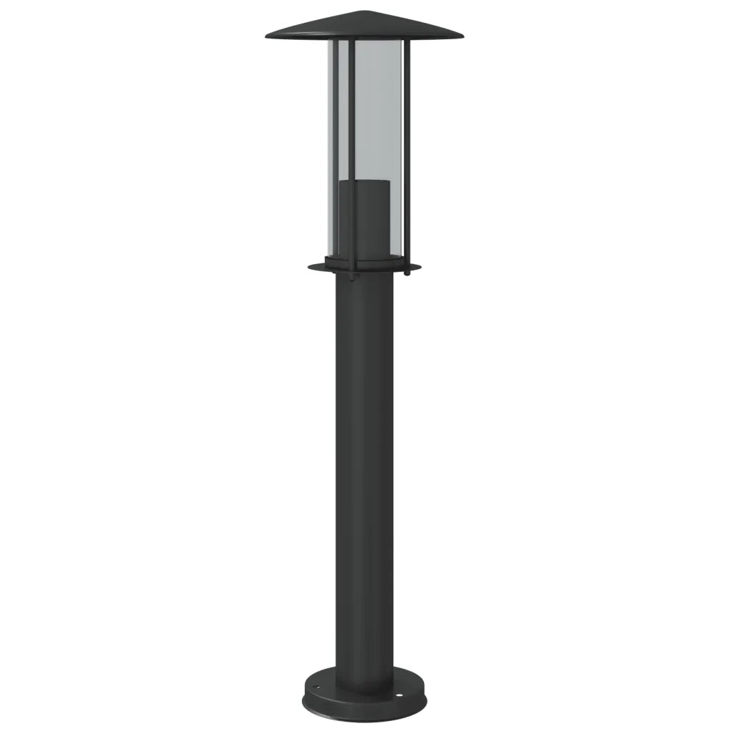 Lampada da Terra per Esterni Nera 60 cm in Acciaio Inox 4006353