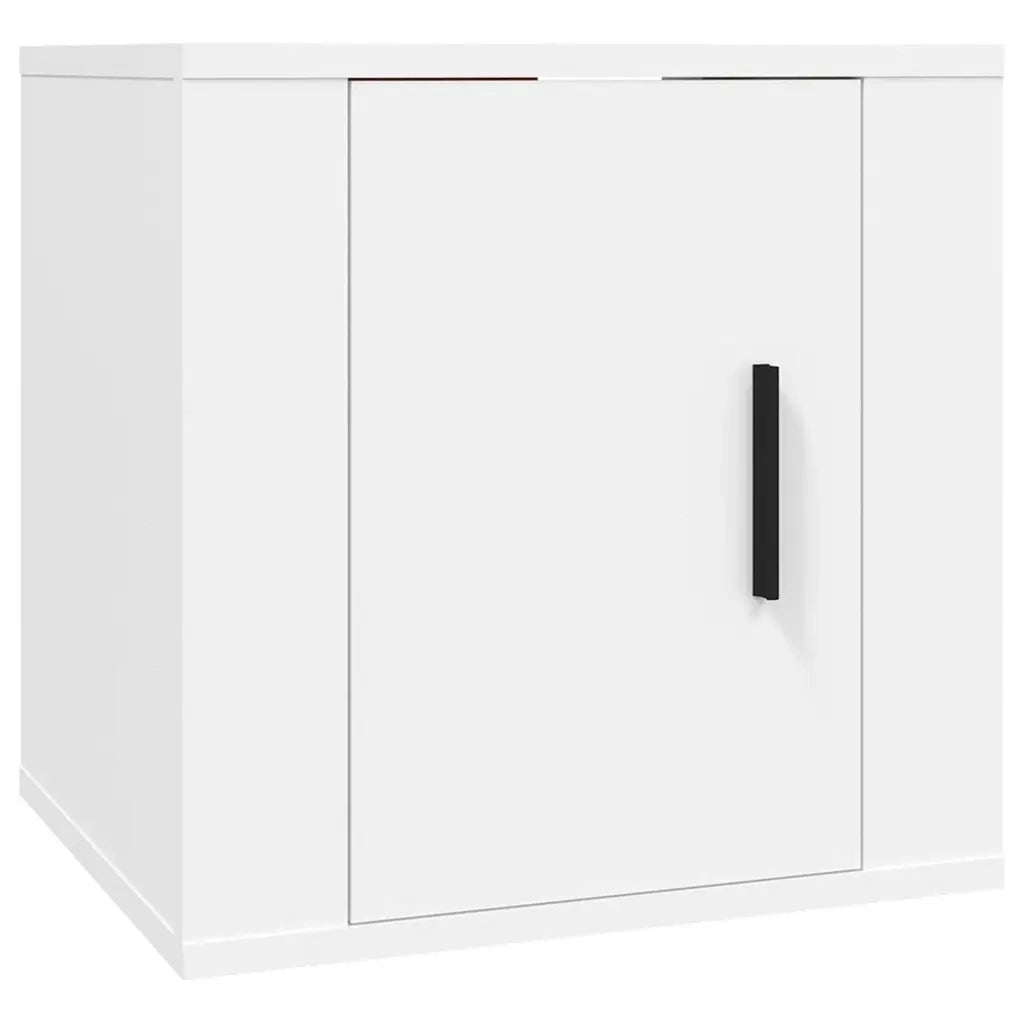 Set di Mobili Porta TV 6 pz-Set di 6 Credenza per TV Bianco in Legno Multistrato 871581